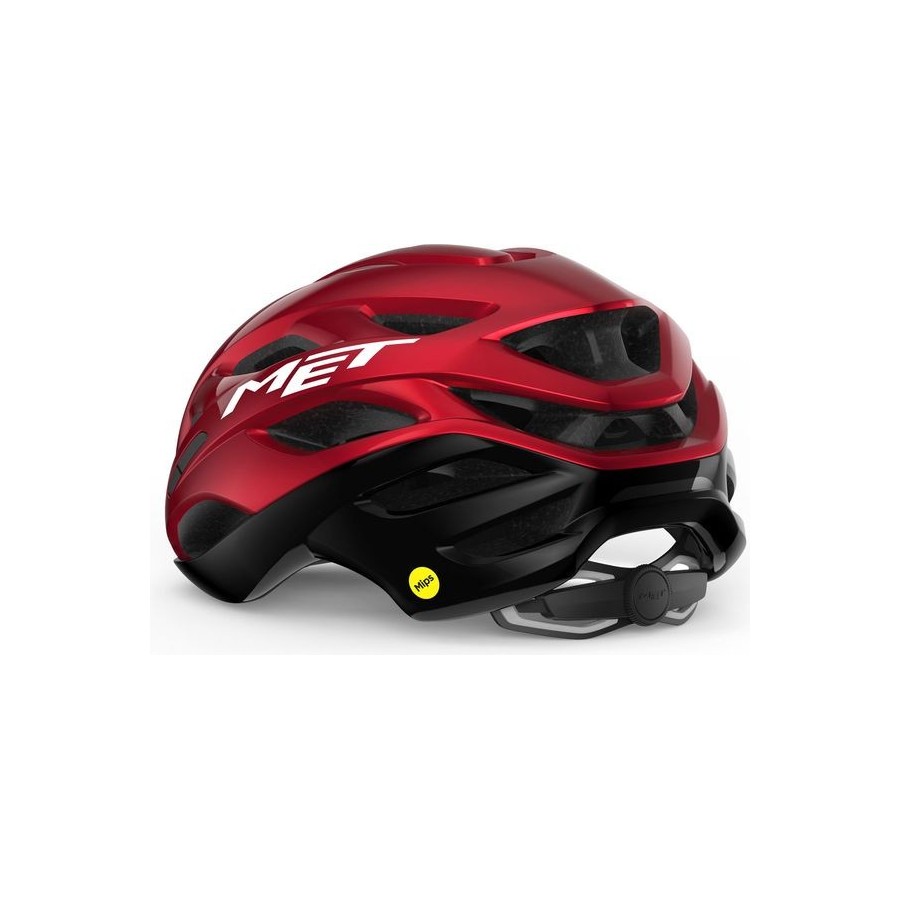 RIVALE MIPS Rouge Metalise - Met - CYCLES BLAIN