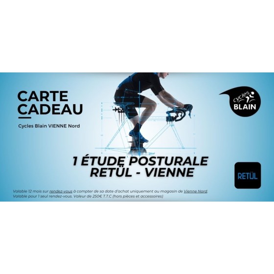 Carte cadeau CYCLES BLAIN - Etude Posturale RETUL