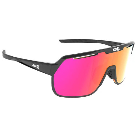 Lunettes de Soleil AZR Victory Rx Noire Vernie Photochromique Irisé Rouge - Azr