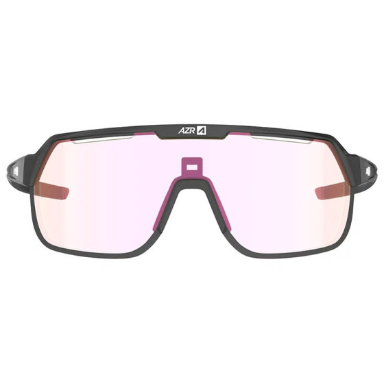 Lunettes de Soleil AZR Victory Rx Noire Vernie Photochromique Irisé Ro