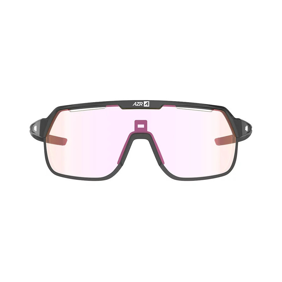 Lunettes de Soleil AZR Victory Rx Noire Vernie Photochromique Irisé Ro