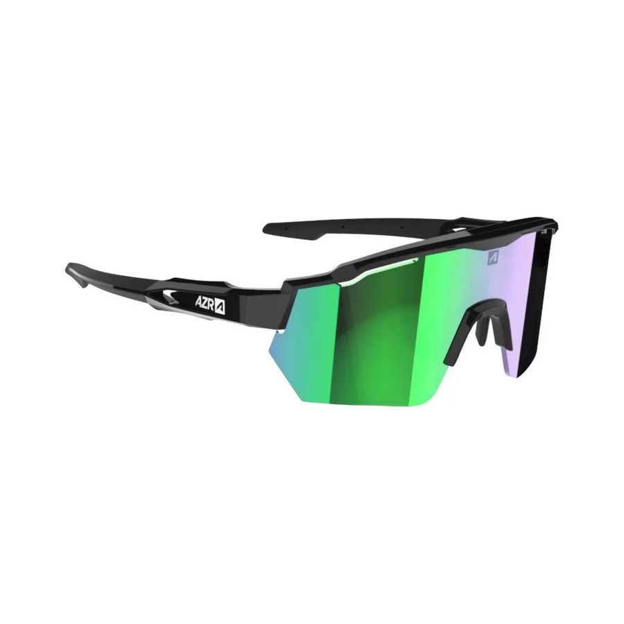Lunettes de Soleil AZR Race Rx Vernie Noir Irisé Vert Photochromic