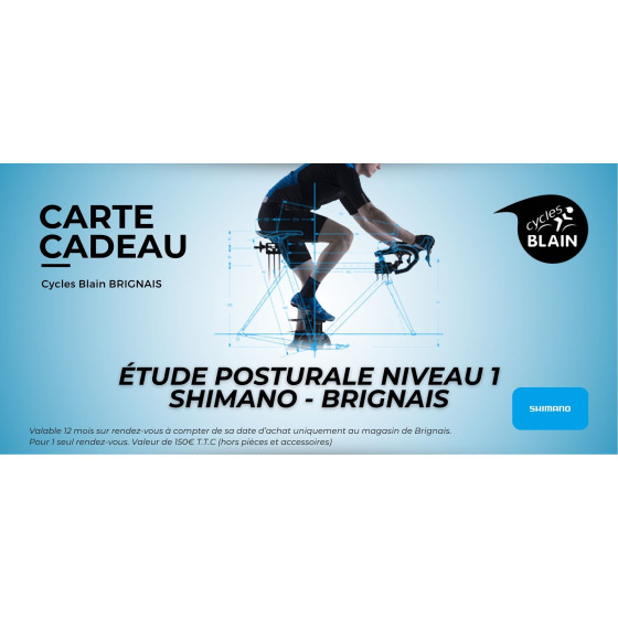 Carte cadeau CYCLES BLAIN - Etude Posturale SHIMANO