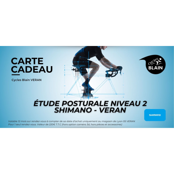 Carte cadeau CYCLES BLAIN - Etude Posturale BIKEFITTING