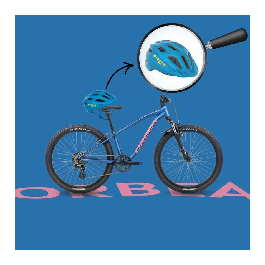 Pack VTT Enfant 24 pouces Orbea + Casque vélo Enfant Met