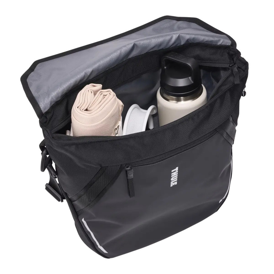 sac de courrier pour vélo avec InLock 22L noir - Thule