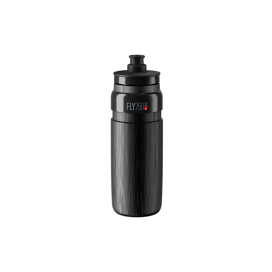 elite bidon fly 750mml noir logo gris 750ml