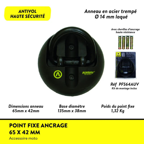 Point Fixe Ancrage - Antivol vélo - Auvray