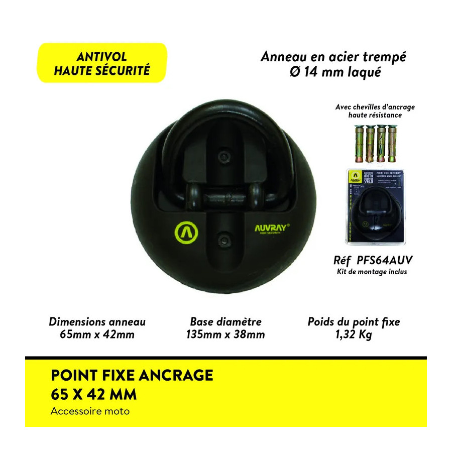 Point Fixe Ancrage - Antivol vélo - Auvray
