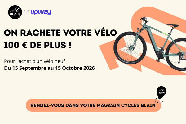 Reprise de votre vélo + 100€