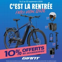 Promos de rentrée sur les vélos GIANT et LIV