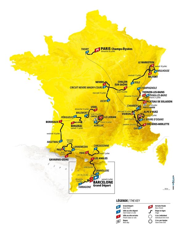 Parcours Tour de France 2026